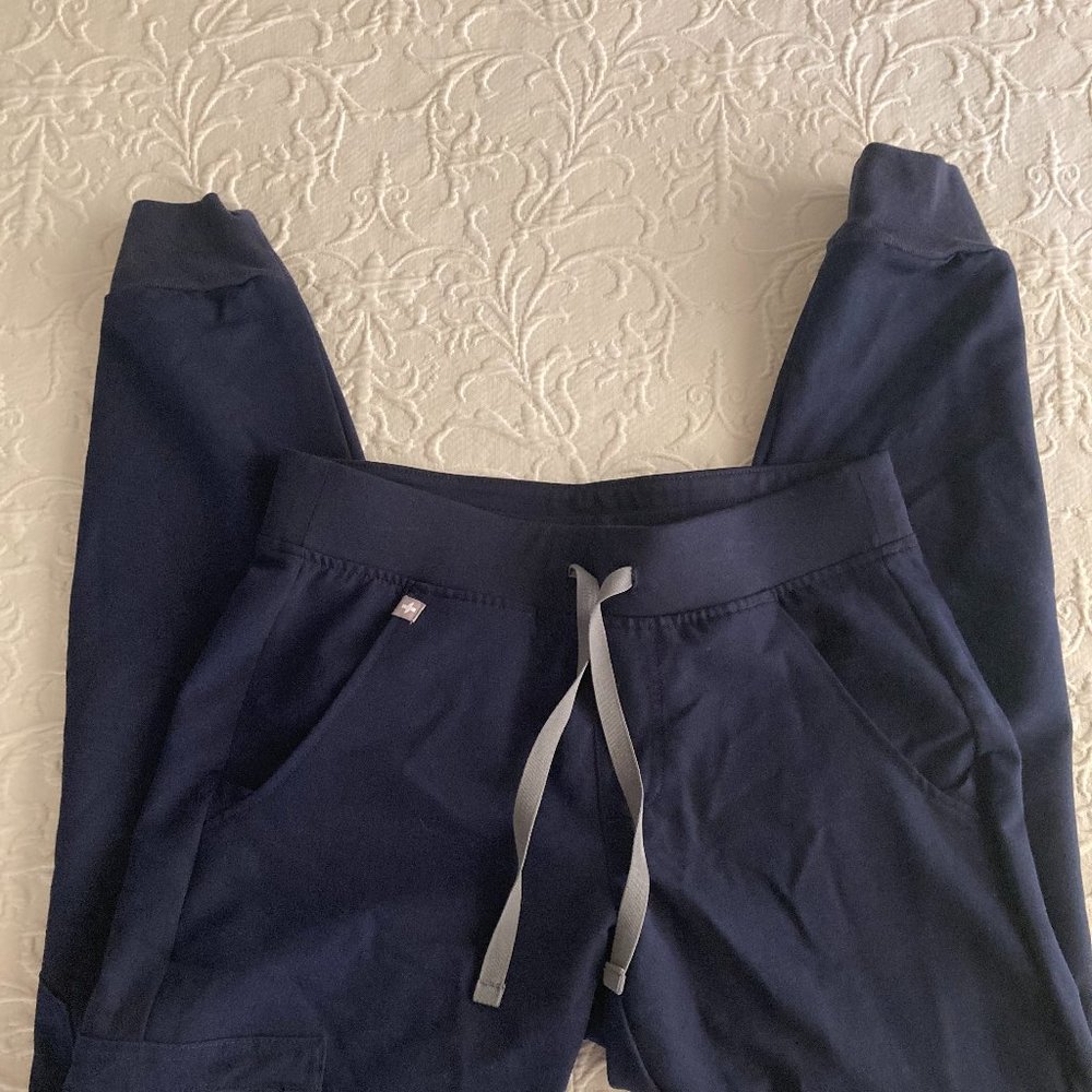 New FIGS Dark Blue Scrub Pants, XS
